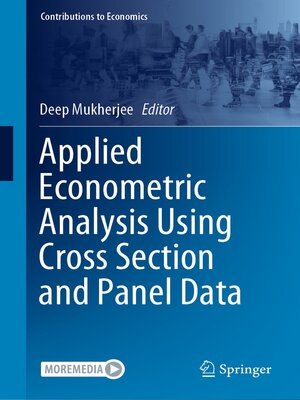 cover image of Applied Econometric Analysis Using Cross Section and Panel Data